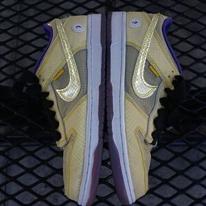 Union LA x Nike Dunk Low Passport Sneakers purple yellow SZ 10